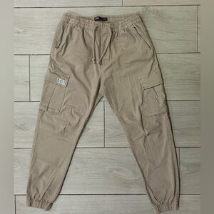 Zara Men's Beige Cargo Pants